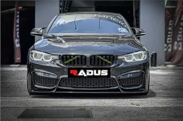 Grile duble BMW F30 F31 2012-2017, negru lucios