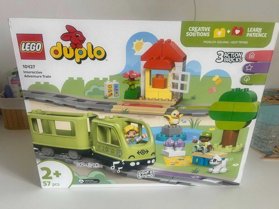LEGO® DUPLO - Tren de aventura interactiv 10427, 57 piese