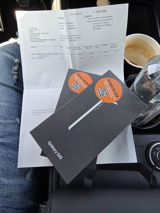 Samsung s25 5G Icyblue BlueBlack Navy 128Gb SIGILATE Factură GARANȚIE