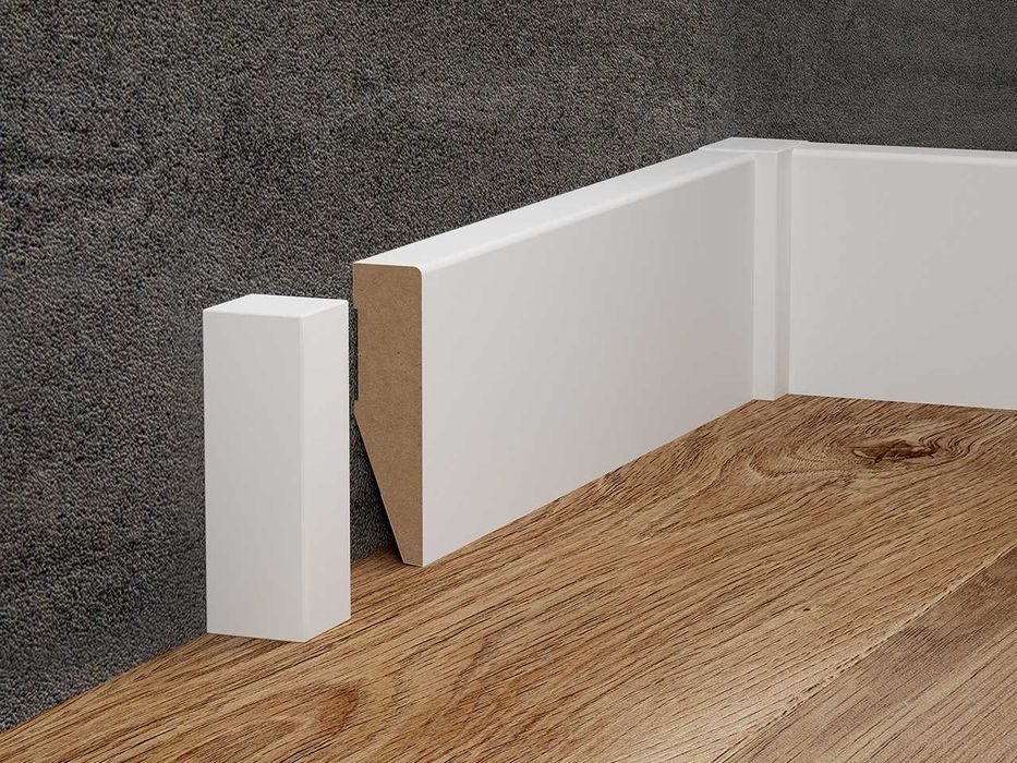 МДФ подов перваз Vox Evera 201, бял