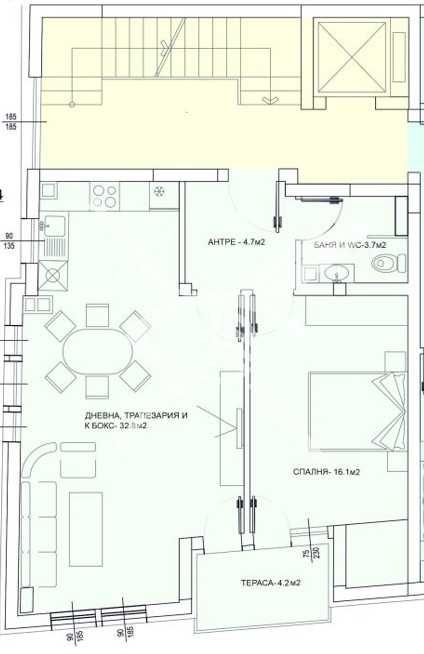 Двустаен апартамент в Центъра на Пловдив! Ново строителство! 961-28201