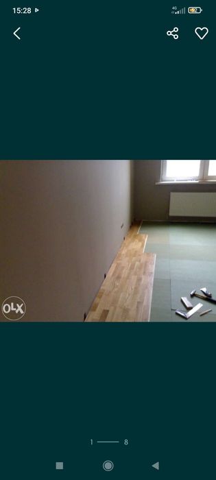 Укладка ламината, установка плинтусов