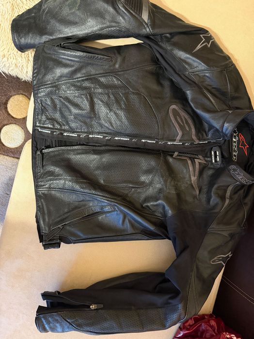 ALPINESTARS Мото панталон и яке от телешка кожа,Екипировка за мотор.
