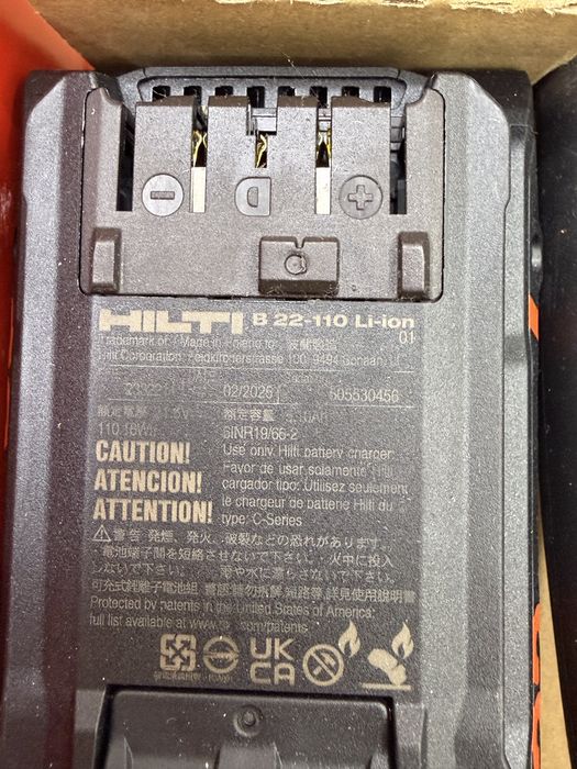 Hilti TE 6-22 + acumulator B22-110 + valiză  Nou