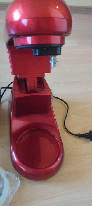 Кухненски робот Klarstein ‎TK2-Bella Pico 2G, 1300W, 4 литра, 6 скорости, Неръждаема стомана, 3 приставки,  червент