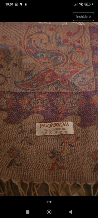 Esarfa Pashmina, casmir