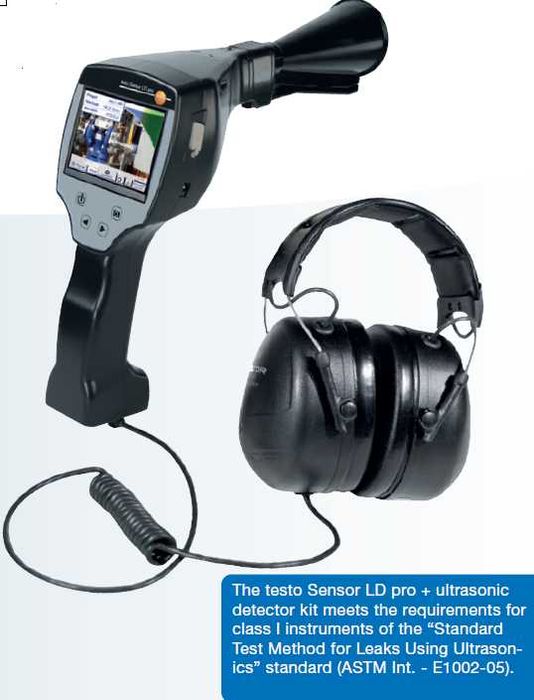 Detector ultrasonic pentru scapari de gaze Testo Sensor LD Pro +