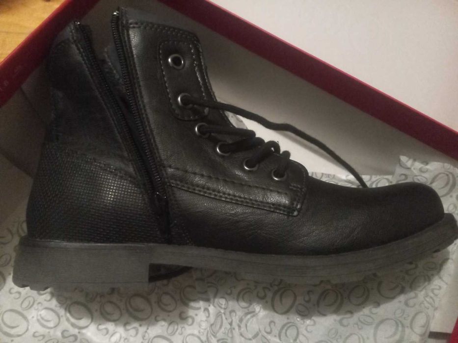 s'Oliver - немски зимни кожени ботуши, 42/43 номер