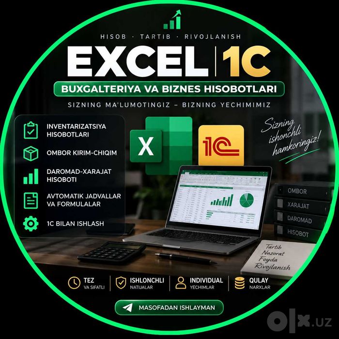 Excel / Google Sheets bo‘yicha xizmatlar