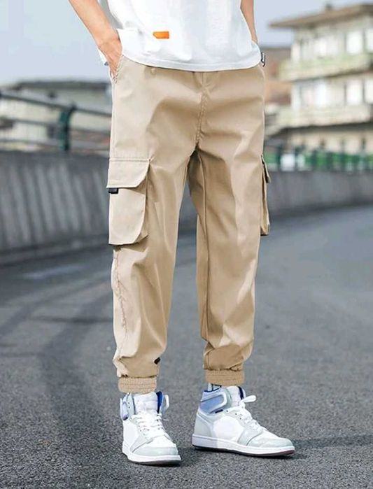 Pantalon cargo cu snur, barbati