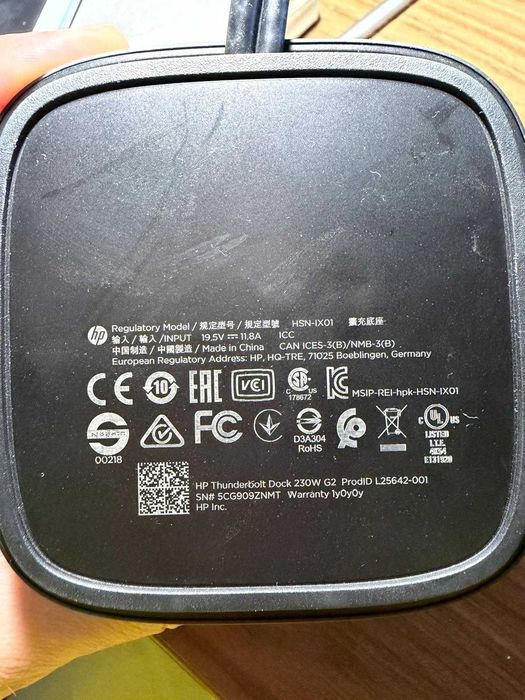 Docking station dock HP USB-C Thunderbolt G2