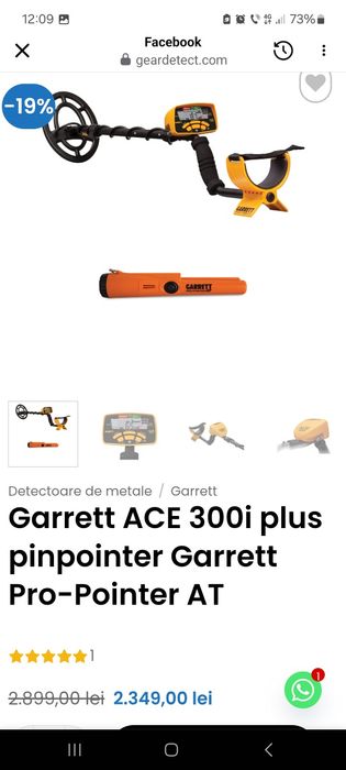 Detector metale Garrett ACE 300 i