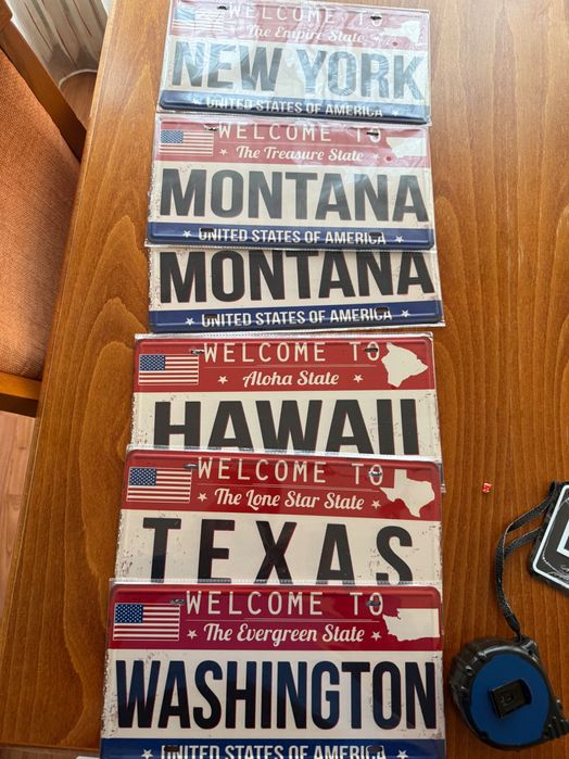 Метални табели САЩ