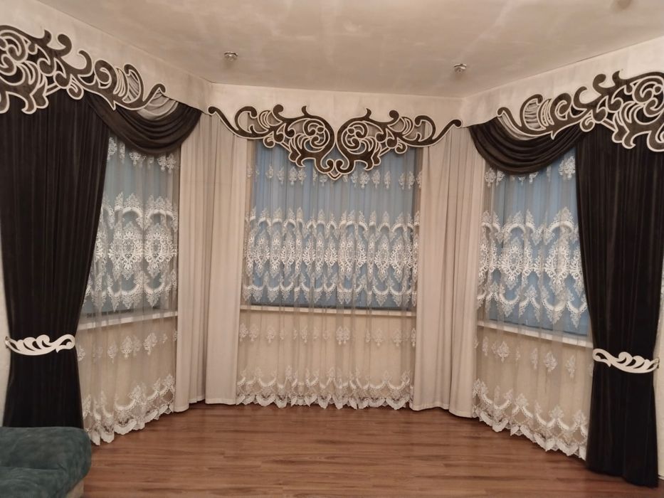 Турецкий велюр перде мен тюль