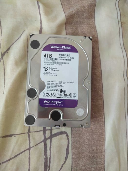 HDD WD Purple 4TB Surveillance SATA