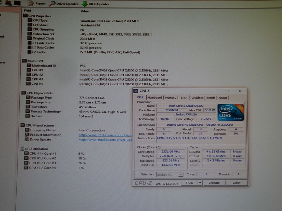 Procesor intel core 2 quad Q8200 2.33 Ghz 4mb FSB 1333 LGA 775 SLG9S
