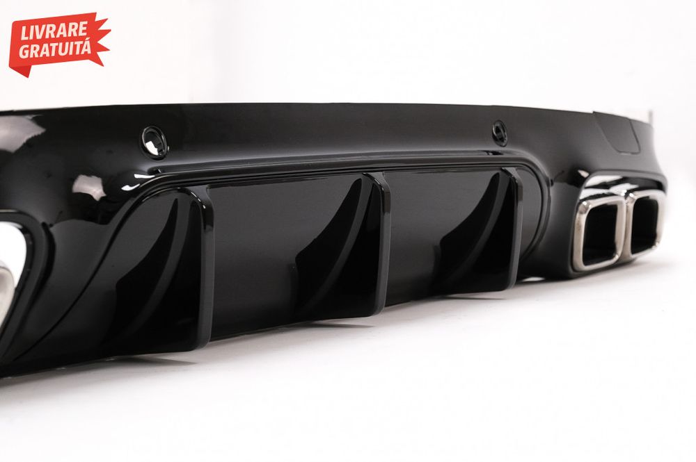 Difuzor Bara Spate cu Ornamente toba Mercedes CLS-Class C257 Sport Lin