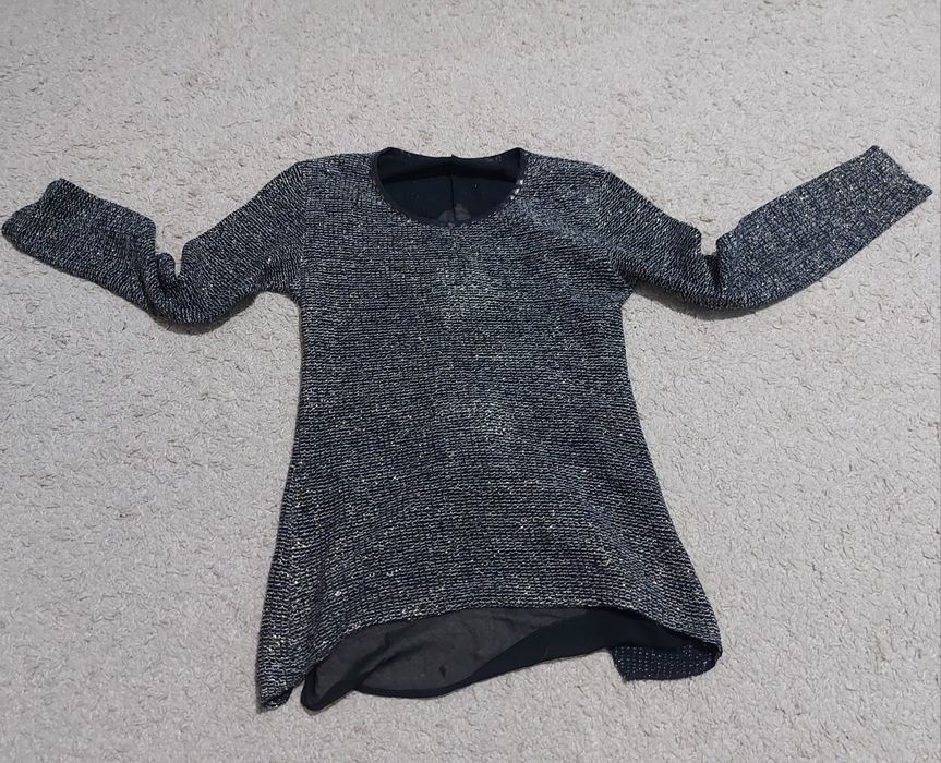 Bluza dama mas.S, neagra cu sclipici, eleganta