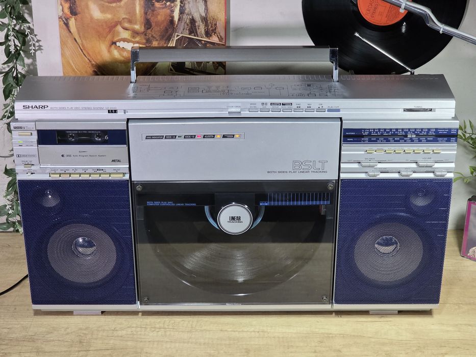Boombox SHARP VZ-2500, Pick-up autoreverse both, casetofon, radio,hifi