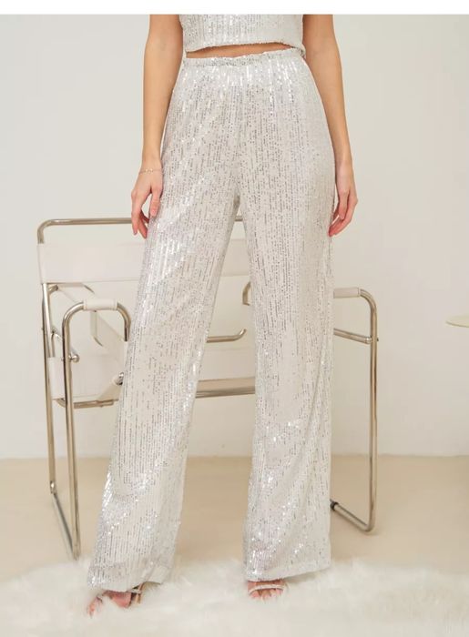 Брюки с пайетками