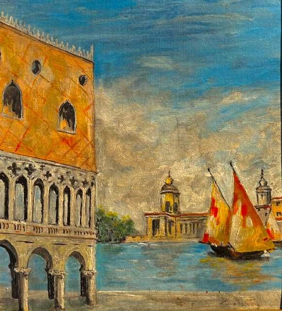 Vand tablou "Peisaj marin venetian"