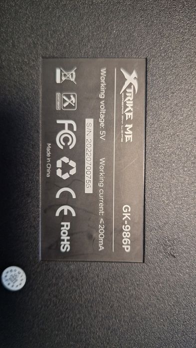 Светеща гейминг клавиатура на Xtike me