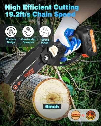 Нов Мини моторен трион с батерия и вериги за рязане дърва градина двор