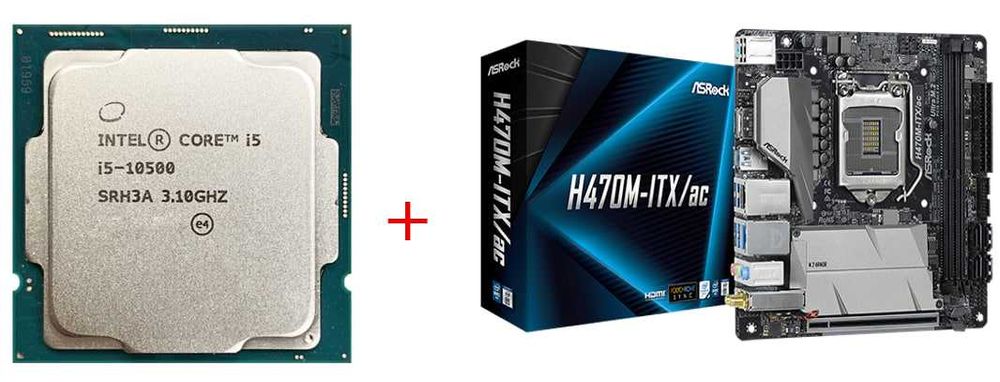 Срочно продам комплект процессор +плата Core i5 10500 H470M-ITX/ac