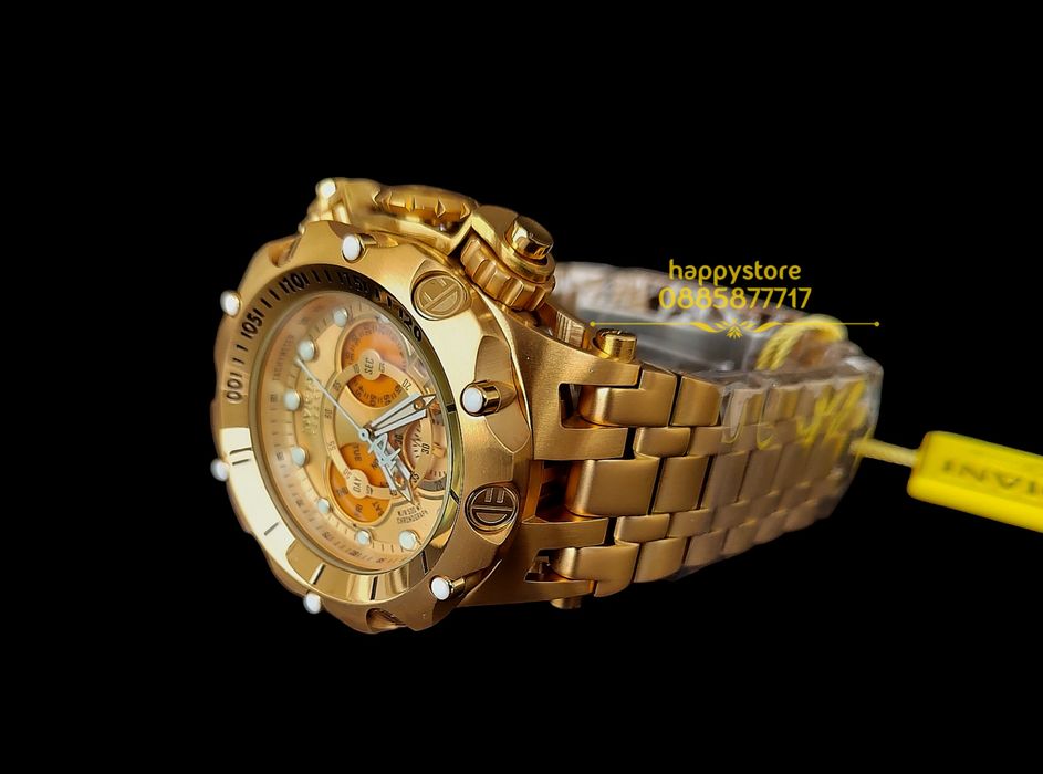 часовник INVICTA Venom Reserve Gold 54 mm, Инвикта нов