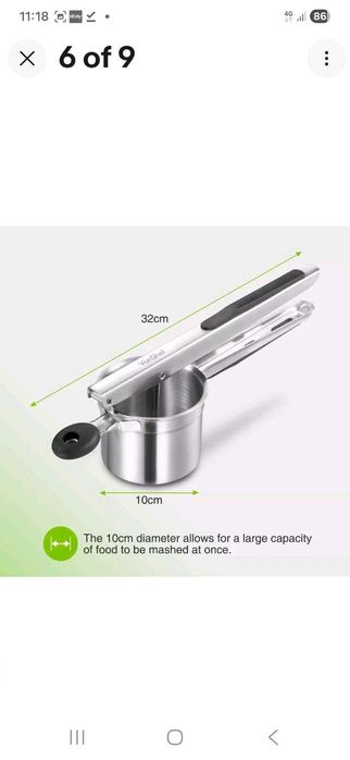 Преса за картофи / Potato Ricer Masher от Неръждаема стомана вносна