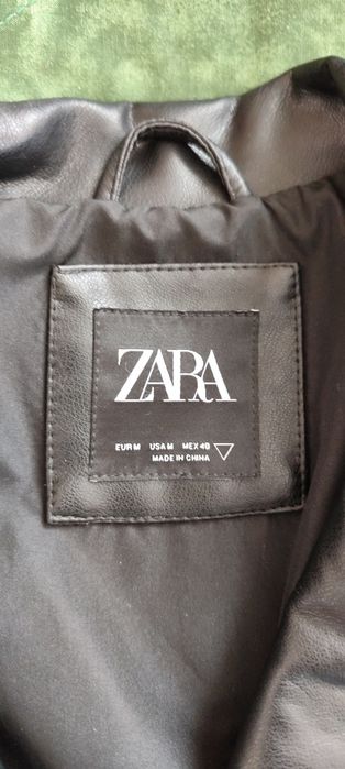 ZARA Man кожено рокерско яке biker jacket - размер S