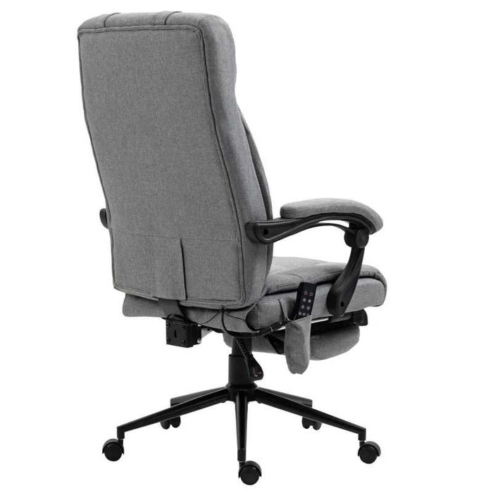 Офис стол Vinsetto с функция за масаж, ергономичен, 66x76x112-120 см