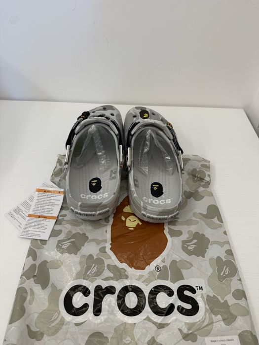 Crocs x Bape Silver