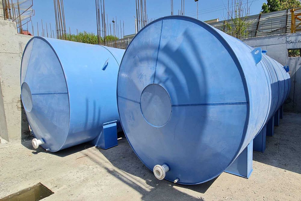 Эко ёмкость горизонтальная из полипропилена 30м3, тонн для воды