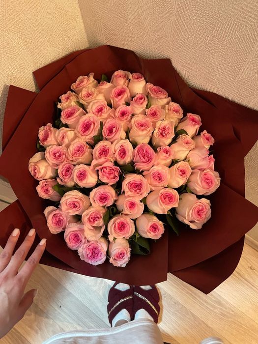 Свежие розы 51 шт