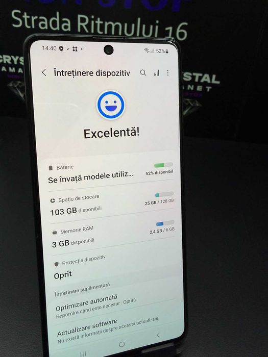Samsung Galaxy A71 Prism Crush Blue, 6GB RAM, Stocare 128GB