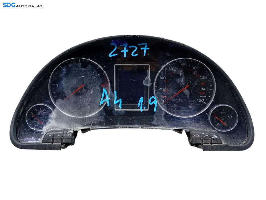 Ceas Ceasuri Bord cu Maxidot Audi A4 B6 1.9 2.5 TDI 2001 - 2005 Cod 8E0920950J 0263626037 [2727]