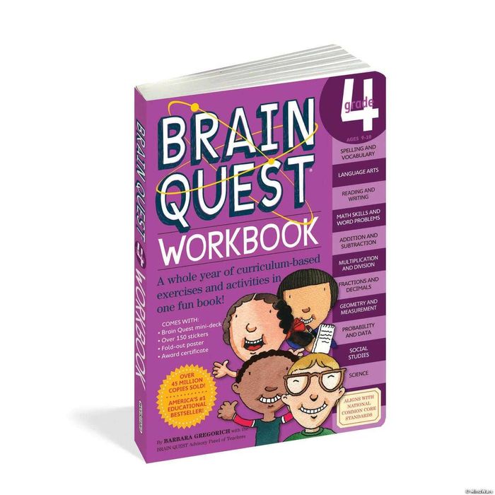 Brain Quest Workbook Grade 4 English Paperback 320 Pages A4
