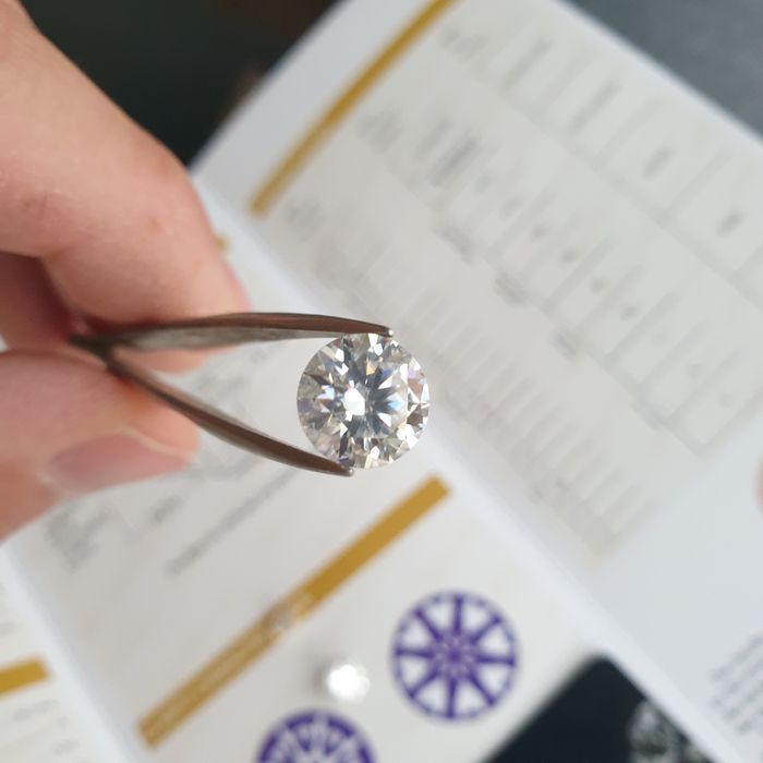 Диамант Мойсанит 1 карат 6.5мм Сертификат