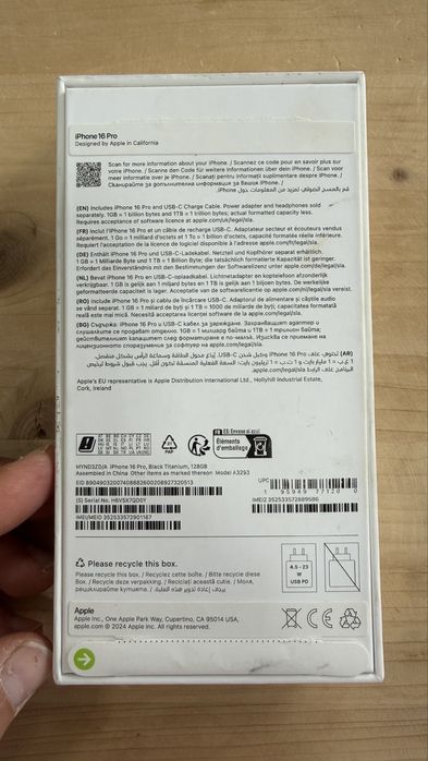 Iphone 16 pro 128 gb