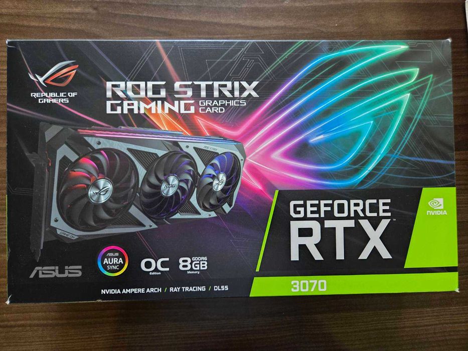Видео Карта ASUS ROG STRIX RTX 3070 8GB
