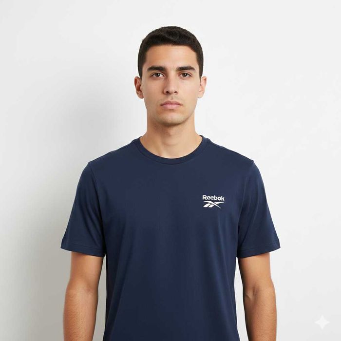 Reebok Памучна Тениска/Мъжка L