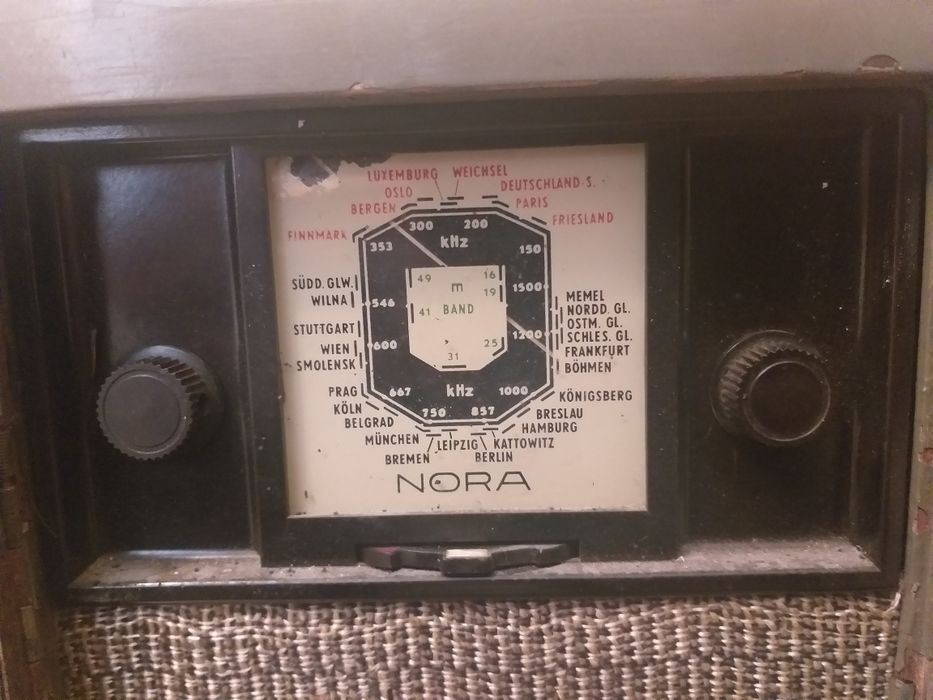 Radio cu lampi, de colectie, Wehrmacht