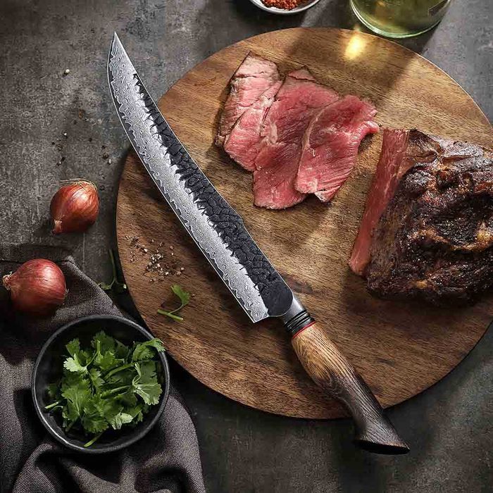 Премиум ножове дамаска стомана Damascus steel knives комплект 7 броя