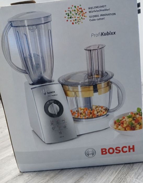 Bosch ProfiKubixx – robot de bucătărie cu blender și tăietor cuburi