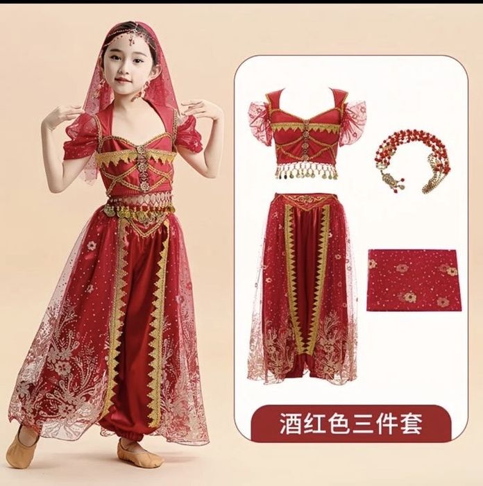 Карнавальный костюм , Жасмин, восточный красный