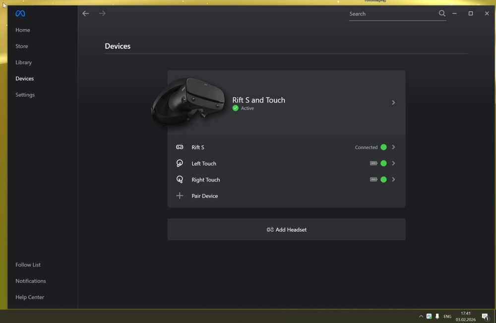 Ochelari VR Oculus Rift S
