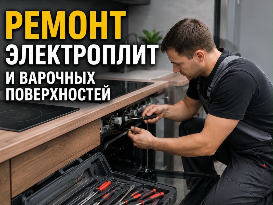Ремонт индукционных плит, электроплит, варочных поверхностей, духовок