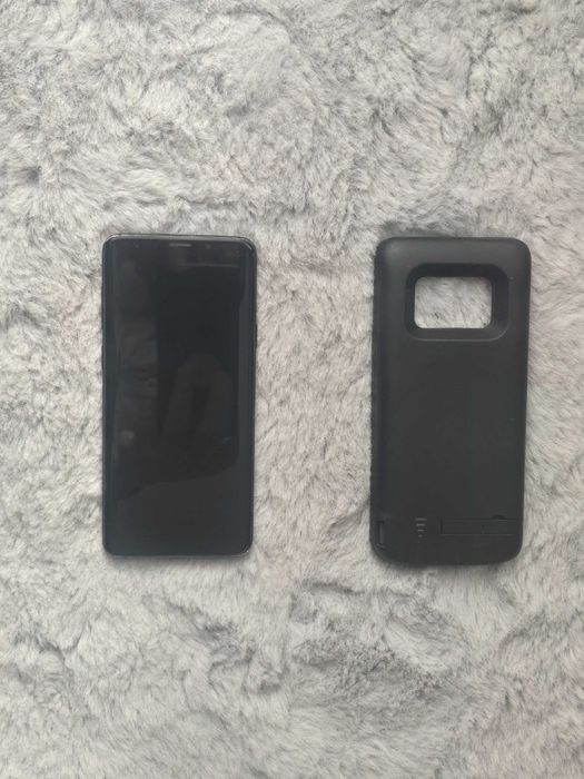 Vand Samsung Galaxy S9+ edge plus, fulbox, husa cu baterie, accesorii