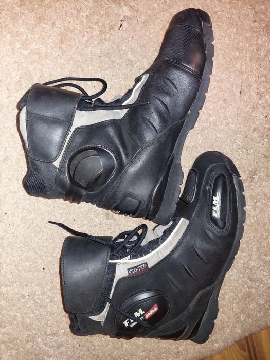 Ghete moto Polo FLM,piele naturala ,stare buna,marime 43